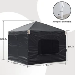 Aoodor 10' X 10' Pop Up Canopy Tent With Removable Mesh Window Sidewalls, Portable Instant Shade Canopy With Roller Bag 14 Aoodor 10' X 10' Pop Up Canopy Tent With Removable Mesh Window Sidewalls, Portable Instant Shade Canopy With Roller Bag -Garden & Outdoors GUEST 00c4d912 1b25 49fb 8af4 20f6e28ad87d