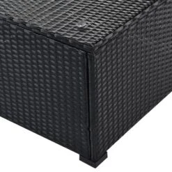 6pc Wicker Patio Conversation Set With Cushions - Black/Gray - GODEER -Garden & Outdoors GUEST 00ca17c2 b711 4388 ba64 a4a2b9f1cb2e