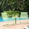 Gracie 3pc Outdoor Seating Set - Pastel Green - Crosley -Garden & Outdoors GUEST 02324a5f 5248 4c74 bfec 566a6e004e63