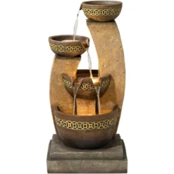 John Timberland Outdoor Floor Water Fountain Four Bowl Cascading Waterfall 41" Tall For Yard Garden Lawn 15 John Timberland Outdoor Floor Water Fountain Four Bowl Cascading Waterfall 41" Tall For Yard Garden Lawn -Garden & Outdoors GUEST 02a0de16 29c7 4100 91b7 f6bece9f3e0c