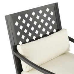 4pc Alistair Outdoor Steel Conversation Set Creme/Matte Black - Crosley 29 4pc Alistair Outdoor Steel Conversation Set Creme/Matte Black - Crosley -Garden & Outdoors GUEST 02c7e6ff 38ca 4bc3 9153 66787b5a6cb9