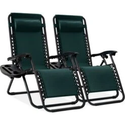 Best Choice Products Set Of 2 Zero Gravity Lounge Chair Recliners For Patio, Pool W/ Cup Holder Tray -Garden & Outdoors GUEST 038f3172 136b 4a38 8044 61ff130c1fad