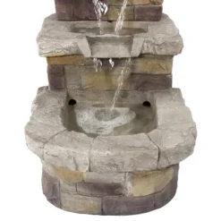Sunnydaze Decor Sunnydaze 21"H Electric Polyresin 3-Tier Brick Steps Outdoor Water Fountain With LED Light 10 Sunnydaze Decor Sunnydaze 21"H Electric Polyresin 3-Tier Brick Steps Outdoor Water Fountain With LED Light -Garden & Outdoors GUEST 055721bc b45c 42a5 948b 9b4129d37f3c