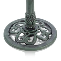 40" Tiered Pedestal Fountain With Fish Blue - Alpine Corporation -Garden & Outdoors GUEST 08ad9cf6 2222 4bd8 a79e 86e7a3c87d48