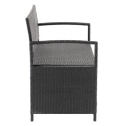 Parksville Patio Storage Bench - Black - CorLiving -Garden & Outdoors GUEST 08f62840 01fb 43f3 a1aa aec5f385b699