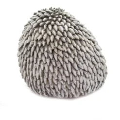 Roman Hedgehog & Baby Statue - One Garden Statue 7 Inches - Spring Summer Outdoor - 12086. - Polyresin - Gray