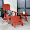 Italica 3pc Set With Modern Adirondack Chair, Side Table & Folding Ottoman - Rustic Red - Highwood -Garden & Outdoors GUEST 09585e77 1755 4d4a 9ee0 c61ea97ddb49