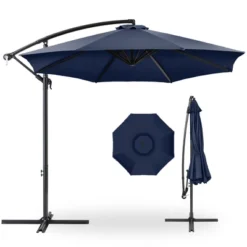 Best Choice Products 10ft Offset Hanging Outdoor Market Patio Umbrella W/ Easy Tilt Adjustment -Garden & Outdoors GUEST 096a2c8c d562 4c1a bae4 14de0b109ad2