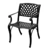 Modern Outdoor Mesh Cast Aluminum Patio Dining Chair - Black - Oakland Living -Garden & Outdoors GUEST 0acdd261 12a3 49a2 9a46 c5adc7e91526 1