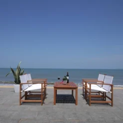 Mardin 4pc Living Set - Natural/Beige - Safavieh -Garden & Outdoors GUEST 0c7e3b73 95f4 493b 8965 2422c0db8c73