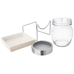 Tribest GEO Sprouting Jar System With Stainless Steel Rack And Ceramic Base Plate – Clear -Garden & Outdoors GUEST 0db44342 1f1d 4440 af90 29990d9b606e