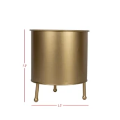 Raised Brass Metal Planter By Foreside Home & Garden -Garden & Outdoors GUEST 0e2f333b 745d 4160 a51f 700eaa8bda01