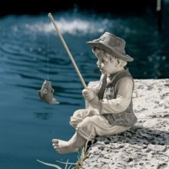Design Toscano Frederic, The Little Fisherman Of Avignon Statue