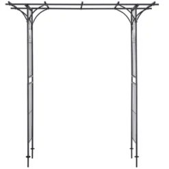 Costway Garden Wedding Rose Arch Pergola Archway Flowers Climbing Plants Trellis Metal -Garden & Outdoors GUEST 0e4a3eee 11c3 48b3 9280 94708004983f