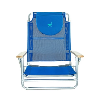 Ostrich SBSC-1016B Lightweight South Adult Beach Outdoor Lake Sand Lounging Chair, Blue And White Stripes 5 Ostrich SBSC-1016B Lightweight South Adult Beach Outdoor Lake Sand Lounging Chair, Blue And White Stripes - Image 3
