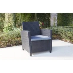4pc Malmo Resin Wicker Patio Deep Seating Conversation Set Gray/Black - Room & Joy -Garden & Outdoors GUEST 0f479680 8e8e 4cf5 bbc7 164b4158efe4