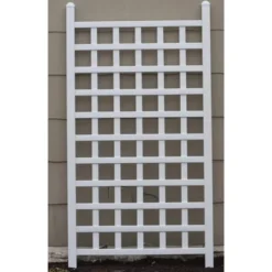 66" Country Garden Vinyl Trellis - White - Dura-Trel