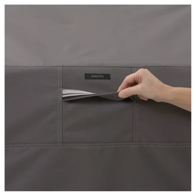 Ravenna Patio Loveseat Cover-76" X 32.5" X 33" - Dark Taupe - Classic Accessories 6 Ravenna Patio Loveseat Cover-76" X 32.5" X 33" - Dark Taupe - Classic Accessories - Image 4