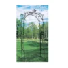 113" Tall Iron Handcrafted Tuileries Garden Arbor Graphite Powder Coated Finish - Achla Designs