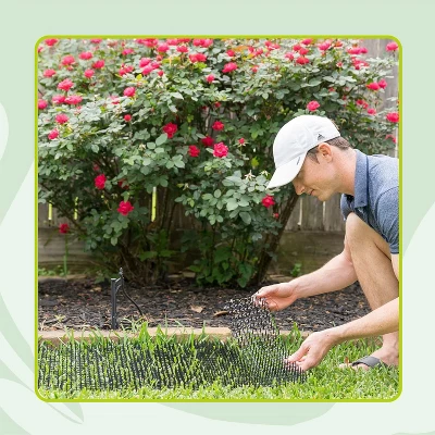 Homarden Anti-Digging Cat & Dog Prickle Strips, Cat Repellent Outdoor - Set Of 6 2 Homarden Anti-Digging Cat & Dog Prickle Strips, Cat Repellent Outdoor - Set Of 6