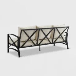 Kaplan Outdoor Metal Sofa Oil Rubbed Bronze With Cushions - Crosley -Garden & Outdoors GUEST 113dca0c c8df 49cc 8b41 3a5fa6af54ce