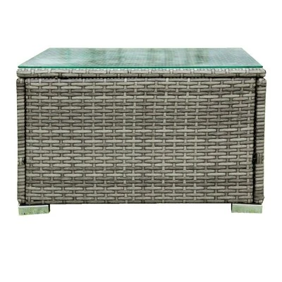 4pc Wicker Patio Seating Set With Cushions - Gray - GODEER 11 4pc Wicker Patio Seating Set With Cushions - Gray - GODEER - Image 9