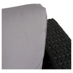 Santa Rosa 5pc Wicker Patio Seating Sectional Set With Cushions - Gray With Silver Gray Cushions - Christopher Knight Home