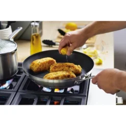 KitchenAid 3-Ply Base Stainless Steel 12" Nonstick Frying Pan -Garden & Outdoors GUEST 13b636c7 90dc 4d4e 94b4 7a0f33eedb17