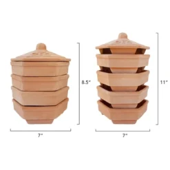 Tribest GEO Terradisiena 4-Tier Terracotta Sprouter – Brown -Garden & Outdoors GUEST 14339074 c828 4d91 addb 06437f325d2a