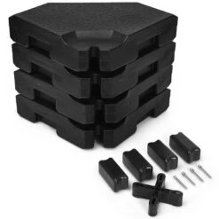 Costway 4PCS Patio Cantilever Offset Umbrella Weights Base Plate Set -Garden & Outdoors GUEST 1602aba9 c3fd 4dbc a720 ff77a34f5988