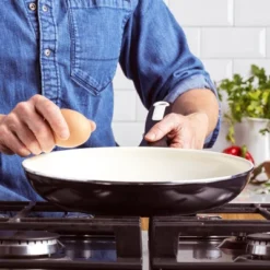 GreenPan Rio 12" Ceramic Non-Stick Frying Pan Black -Garden & Outdoors GUEST 1694ff86 f71e 4e18 8a1a efc21a17e62c