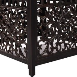 5pc Outdoor Dining Set With 42" Aluminum Square Damask Design Fire Table & Deep Seating Swivel Rocking Chairs - Oakland Living 21 5pc Outdoor Dining Set With 42" Aluminum Square Damask Design Fire Table & Deep Seating Swivel Rocking Chairs - Oakland Living -Garden & Outdoors GUEST 17d1e704 6ff2 4b7b bd5d 7f0ed1727374