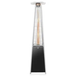 Casafield Outdoor Patio Heater With Dancing Flame And Wheels, Uses Standard 20lb LP Propane Gas Tank -Garden & Outdoors GUEST 180b9aec dc78 4f7a 997f 1832a0715030