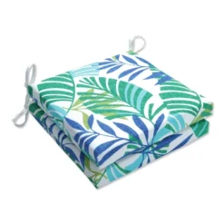 Pillow Perfect - 2pc Indoor Outdoor Squared Corners Seat Cushions Islamorada -Garden & Outdoors GUEST 186ce9cb 2ab4 4625 85b5 e748c050d2c3