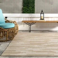NuLOOM Maddy Abstract Lined Indoor/Outdoor Patio Area Rug 17 NuLOOM Maddy Abstract Lined Indoor/Outdoor Patio Area Rug -Garden & Outdoors GUEST 18a0b0ee 4969 42f1 8a32 7fd9dcd8d28d