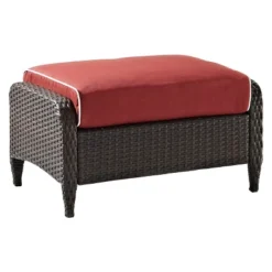 Kiawah Outdoor Wicker Ottoman - Crosley 23 Kiawah Outdoor Wicker Ottoman - Crosley -Garden & Outdoors GUEST 1955bb4a 07b6 4302 9648 c19c0b595cbe