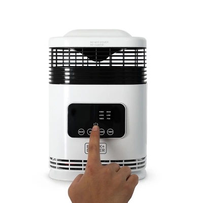 Black & Decker BLACK+DECKER Electric Heater With Digital Controls & LED Display, Remote Control, White 3 Black & Decker BLACK+DECKER Electric Heater With Digital Controls & LED Display, Remote Control, White