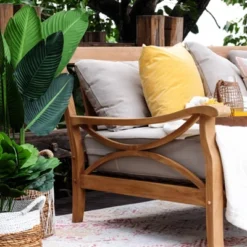 Abbington Teak Daybed With Cushion - Beige - Cambridge Casual -Garden & Outdoors GUEST 1a44385d 8a89 452d 94d7 fc3174382e13