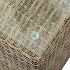 5pc Wicker Patio Seating Set With Cushions - Brown/Beige - GODEER -Garden & Outdoors GUEST 1b3d1289 aeaf 44cc a0f7 cf79bcbfc99a