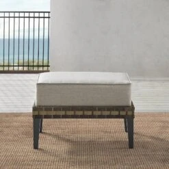 Prescott Outdoor Wicker Ottoman - Taupe/Brown - Crosley 10 Prescott Outdoor Wicker Ottoman - Taupe/Brown - Crosley -Garden & Outdoors GUEST 1d4b045d 088d 43d6 970c 18fe9920ed30