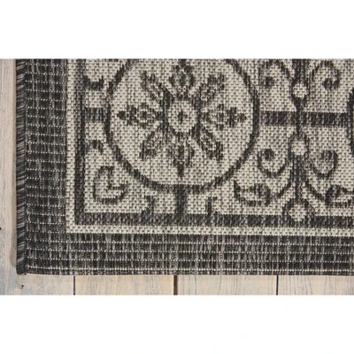 Nourison Garden Party Bordered Indoor/Outdoor Flatweave Area Rug 5 Nourison Garden Party Bordered Indoor/Outdoor Flatweave Area Rug - Image 3