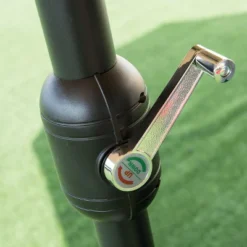 Tangkula 15'Patio Umbrella Double-Sided Outdoor Shade Offset Wine Red -Garden & Outdoors GUEST 1df424ad 583b 4ecc 906a 04f235b3ab68