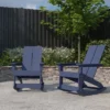 Merrick Lane Set Of 2 Wellington UV Treated All-Weather Polyresin Adirondack Rocking Chair For Patio, Sunroom, Deck And More -Garden & Outdoors GUEST 1e2979aa 3bcd 48bb 8eb5 52ad62287313