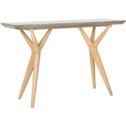 Ragna Concrete Console - Dark Grey - Safavieh -Garden & Outdoors GUEST 1ec9a8b5 1664 47a3 8b6e 190d108c9f72