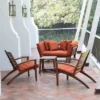 Westlake 3pc Wood Patio Chat Set With Cushion - Red Brick - Cambridge Casual 1 Westlake 3pc Wood Patio Chat Set With Cushion - Red Brick - Cambridge Casual -Garden & Outdoors GUEST 1f4ff5aa 1fdb 4069 8492 0251723c8d8d