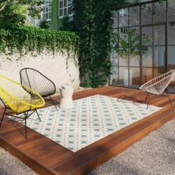 5' X 7' Quatrefoil Outdoor Rug Aqua - Opalhouse™ -Garden & Outdoors GUEST 1fa6f091 beb1 4fd7 b842 dadda40efd4a