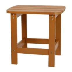 Merrick Lane Poly Resin Indoor/Outdoor All-Weather Adirondack Side Table -Garden & Outdoors GUEST 2211e486 741a 4f73 8575 2fc86eb7d1ea 1