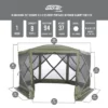 Clam Quick-Set Portable Pop-Up Camping Gazebo Screen Tent With Canopy Shelter With Ground Stakes And Carry Bag -Garden & Outdoors GUEST 22224f8a 1808 48f9 8f4f 92b823a15f0d