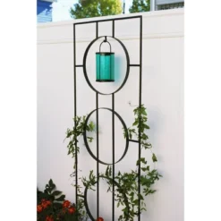 79.75" Tall Iron Modern Samara Decorative Garden Trellis Black Powder Coat Finish - Achla Designs -Garden & Outdoors GUEST 2332ded3 4247 4548 9673 d6ad4e0734d4