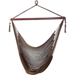 Sunnydaze Decor Sunnydaze Caribbean Style Extra Large Hanging Rope Hammock Chair Swing For Backyard And Patio -Garden & Outdoors GUEST 237579b0 7efd 4be2 82f6 1de694bf27ca